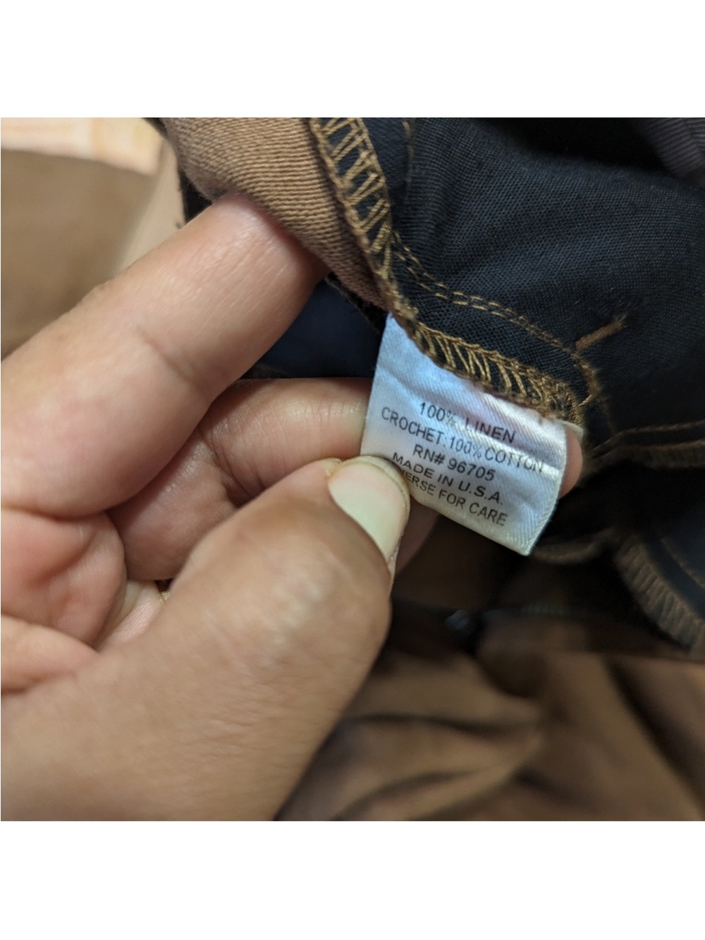 Rebecca Taylor Brown Wide-Leg Linen Pants - Picture 4 of 4